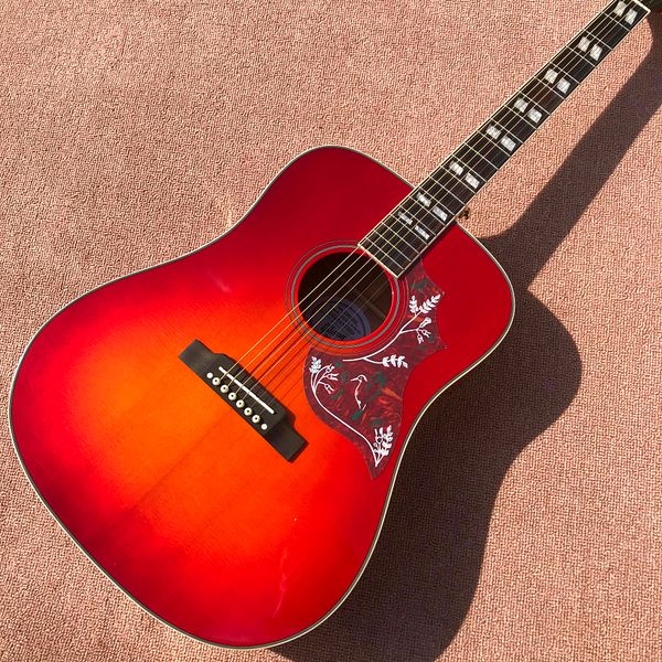 

custom shop, red 41 "native guitar, folk acoustic guitar, face single guitar, 20 frets ing