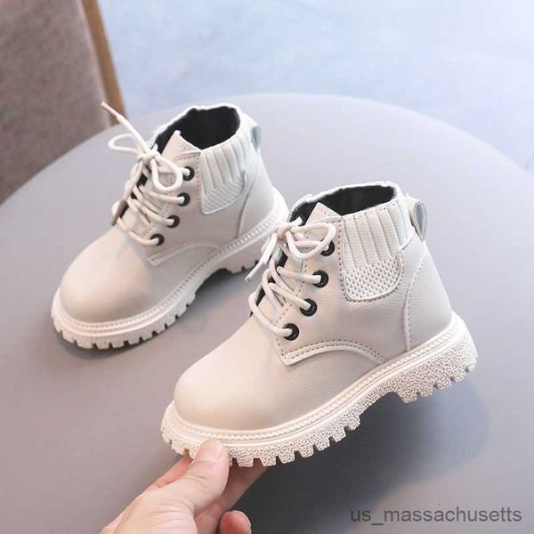 

sneakers children shoes boots for girls boys casual shoes spring kids boot toddler leather anti-slip sport running shoes sneakers, Black;red