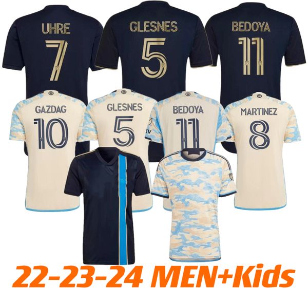 

22/23/24 player fans version philadelphia union soccer jerseys 2024 home mls uhre martinez bedoya camisetas de futbol 2023 2024 aaronson prz, Black