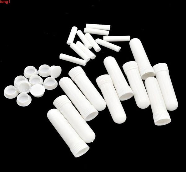 

200pcsset empty white plastic blank nasal aromatherapy inhalers tubes sticks with wicks for essential oil nose containergood qty5714061