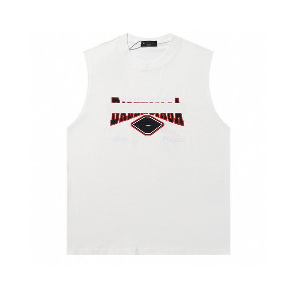 

designer mens tank summer gyms sleeveless t-shirt casual shirts sports clothes round neck cotton short sleeves oversize xs- .sc013, White;black