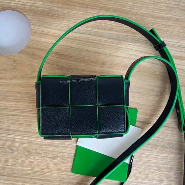

10a quality bv's candy cassette bags handbag mini 12cm women designer fashion intrecciato nappa sheepskin weave lady crossbody shoulder, Black;red