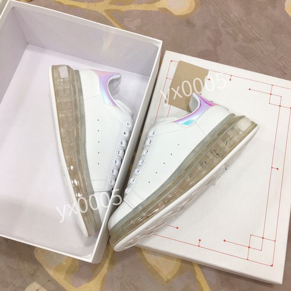 

designer flat sneaker casual shoes leather white letter overlays fashion platform women men sneakers, Black