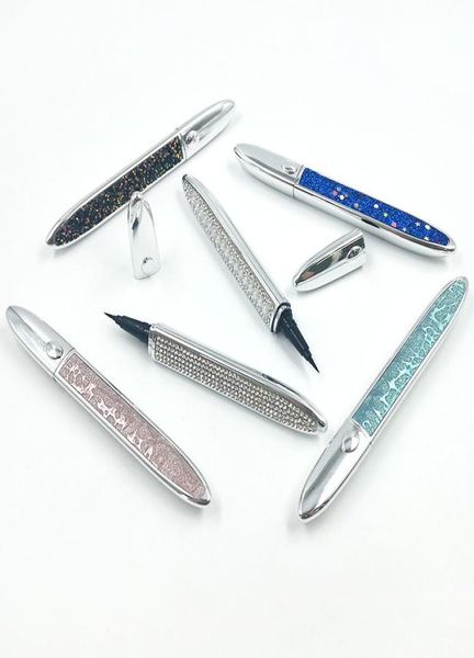 

waterproof self adhesive eyeliner for false eyelashes 6styles no need glue to wear lashes liquid eyeliner strong eyelash eyeliners9862315