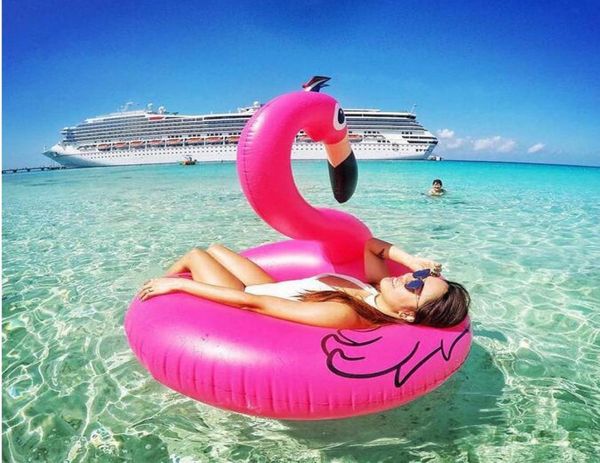 

90cm flamingo swim ring floating swim pool toy water sport chilldren animal ride air swan mattress8323848