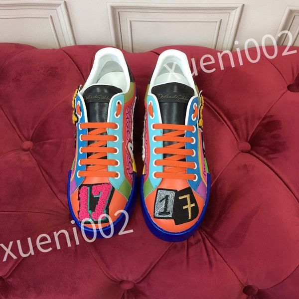 

2023 designer men causal shoes fashion woman leather lace up platform sole sneakers white black mens women's