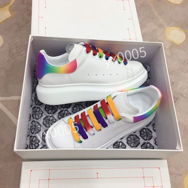 

new mens brand designer quality flat sneaker casual shoes leather white letter overlays fashion platform sneakers, Black