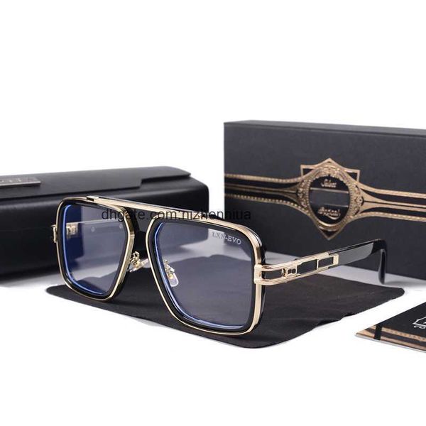 

2022 men vintage pilot sunglasses square women's sun glasses fashion designer shades luxury golden frame sunglasses uv400 gradient lxn-, White;black