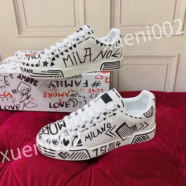 

2023 designer sneakers men and women casual shoes fashion white genuine leather flat sports skate shoes, Black