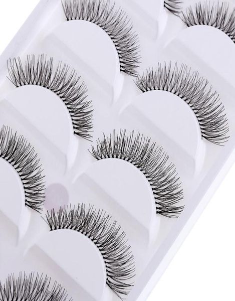 

natural cross eyelashes extension 10 pairsset makeup long eye lashes4788952