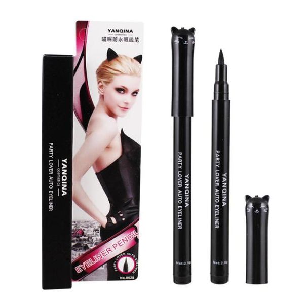 

yanqina lovely and good quality cat black waterproof fast dry durable eyeliner pen liquid eyeliner nondizzy9918729