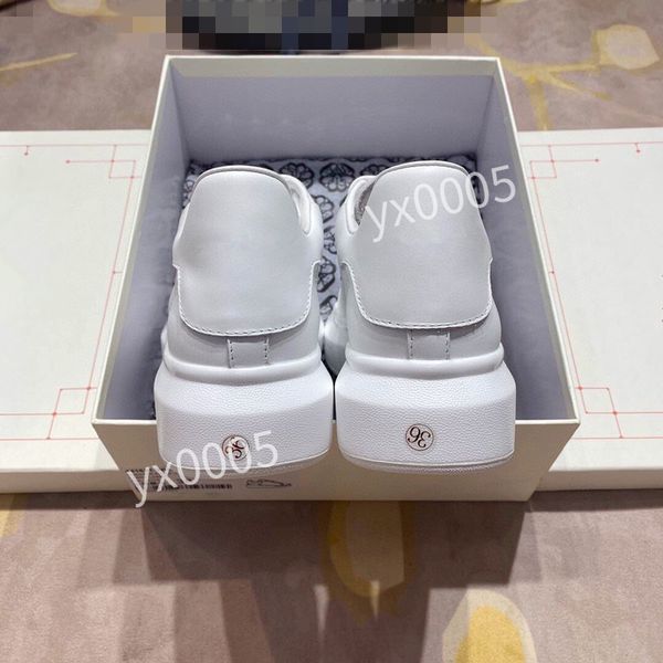 

new designer flat sneaker casual shoes leather white letter overlays fashion platform women sneakers, Black