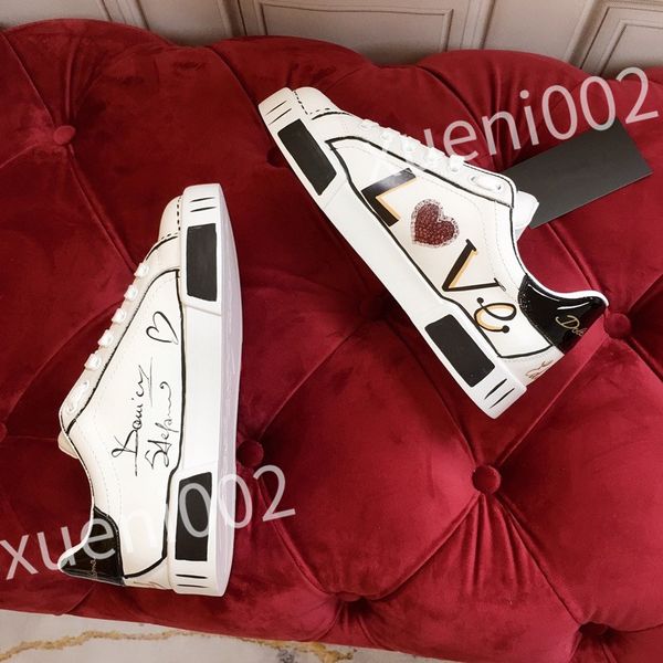

2023 r men causal shoes fashion woman leather lace up platform sole sneakers white black mens womens