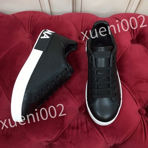 

2023 new designer sneakers men and women casual shoes fashion genuine leather flat sports skate shoes, Black