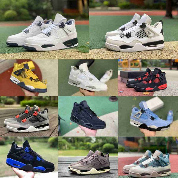 

jumpman pine green 4 4s basketball shoes mens women a ma maniere military black cat canvas infrared game royal red thunder white oreo guava