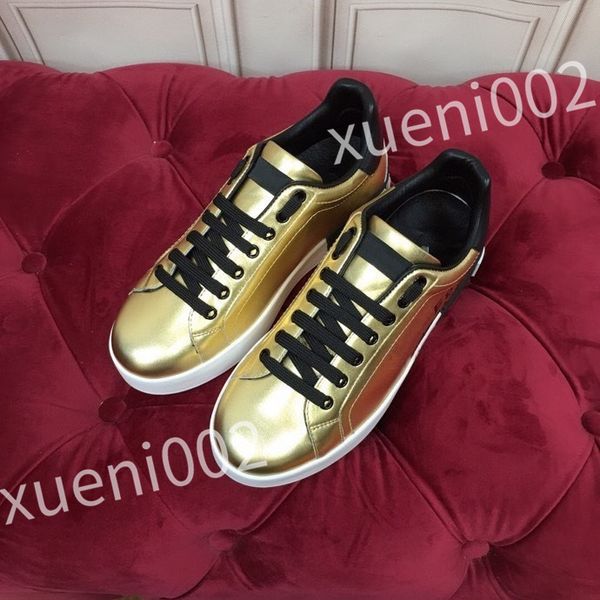 

new luxurys designer sneakers men and women casual shoes fashion white genuine leather flat sports skate shoes, Black