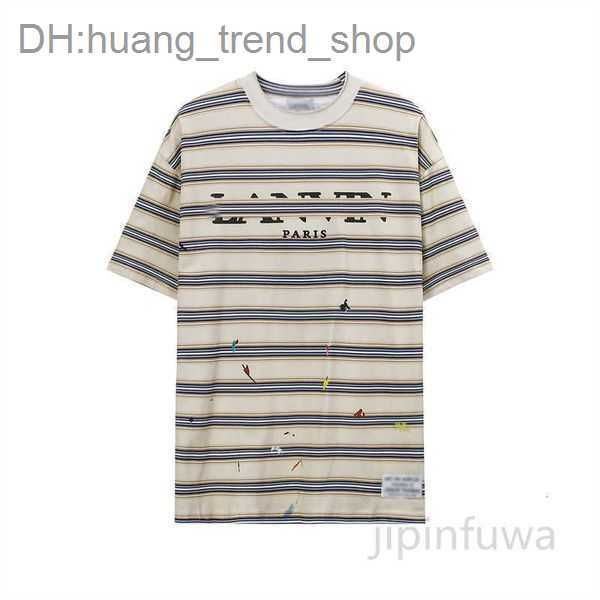 

designer t shirt lanvins pure cotton shorts sleeves shirts summer wear stripe pattern crewneck loose casual quick dry sports tees 1 wcap, White;black