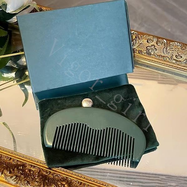 

brand hair brushes peach comb portable wooden comb with a pocket styling tool girl hairs beauty product valentine's gift la luxury desi, Silver