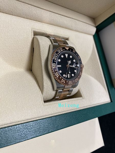 

luxury wristwatch brand new men's automatic watches ii 126711chnr 2023 steel and rose root beer box papers, Slivery;golden