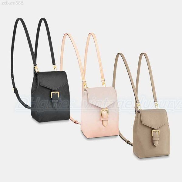 

5a quality leather school bags designer luxury backpacks tiny handbag bag shoulder bookbag embossing pochette mini fashion m80596 travelling