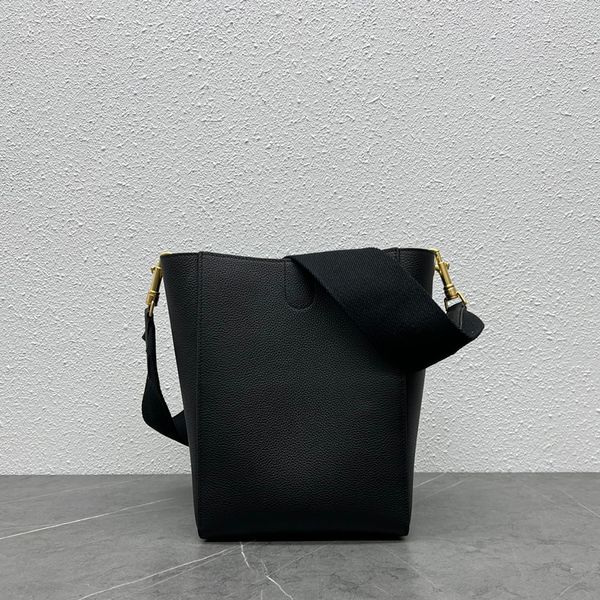 

luxury bucket bag designer shoulder bag 25cm genuine leather crossbody bag delicate knockoff handbag with box ys001