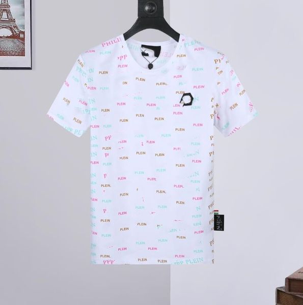 

fashion mens designer pattern print t shirts black style polos t-shirt men women short 66432, White;black