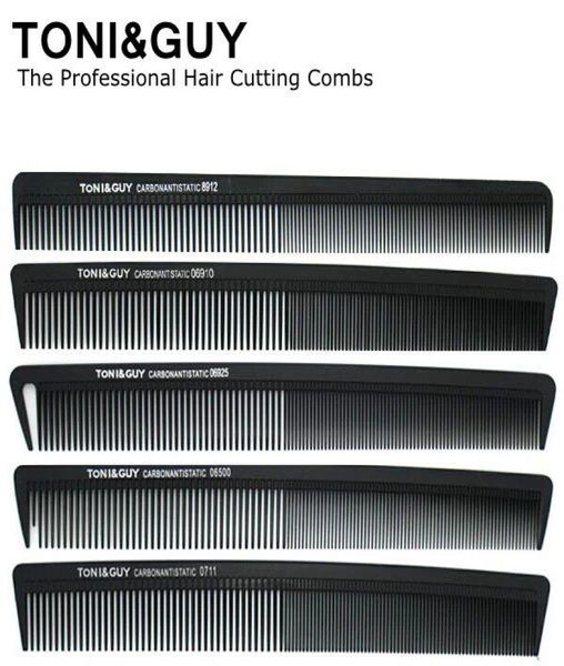 

toniguy classic carbon antistatic black barber comb the professional salon hair cutting combs brushes 0711 0811 4011 06100069283380496, Silver