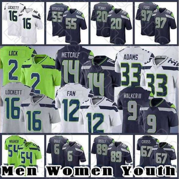 

football jersey seattle''seahawks''80 steve largent 14 dk metcalf 7 geno smith 9 kenneth walker iii 27 tariq woolen 16 t, Black;red