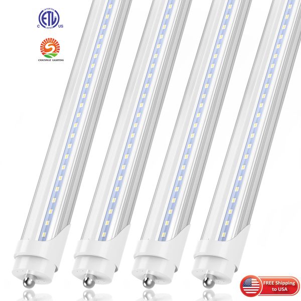 

led tube fa8 ul t8 8ft led tube lights single pin fa8 led lights 45w 4800 lumens fluorescent light ac 110-277v