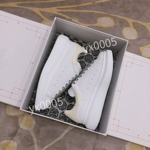 

2023new mens women brand designer quality flat sneaker casual shoes leather white letter overlays fashion platform sneakers, Black