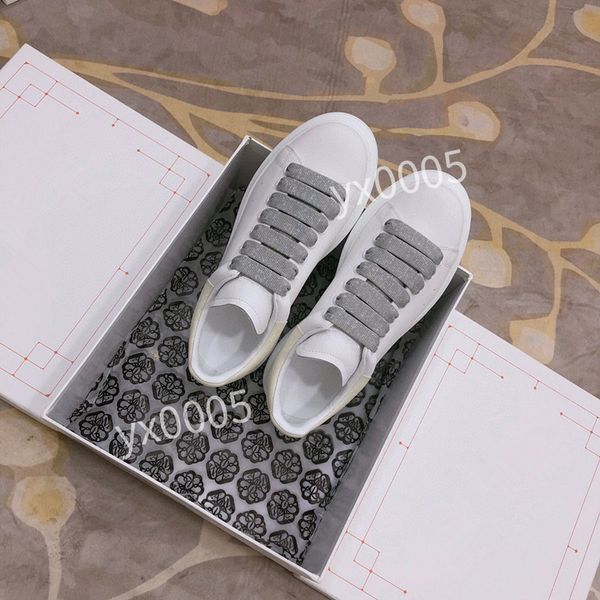 

2023mens women brand designer quality flat sneaker casual shoes leather white letter overlays fashion platform sneakers, Black