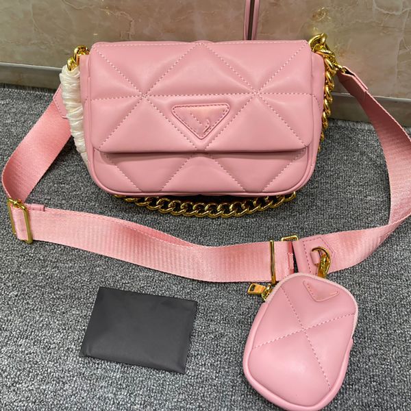 

designer bag womens wallet pink handbag soft leather bags 20cm classic flap designer shoulder bag luxury crossbody bags woc satchel fashion