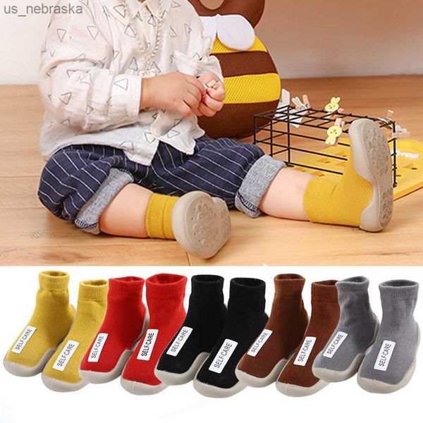 

toddler socks with rubber soles for toddlers kids socks baby boys sock shoes warm terry thicken slippers infants girl l230518