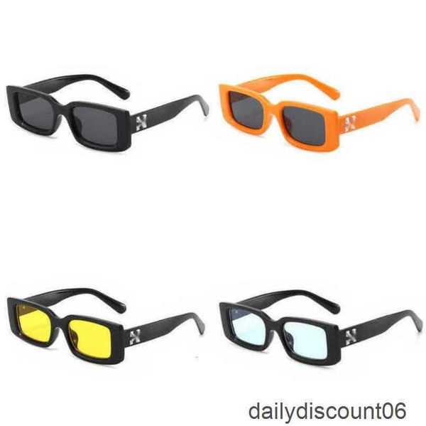 

luxury fashion frames sunglasses style square brand offs men women sunglass arrow x frame eyewear trend sun glasses bright sunglasse 5aac, Black