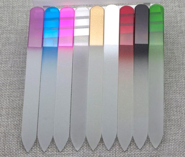 

55quot crystal glass nail files new manicure multicolor beautiful for manicure uv polish tool shipnf0144647916