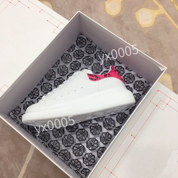 

new brand designer flat sneaker casual shoes leather white letter overlays fashion platform sneakers, Black