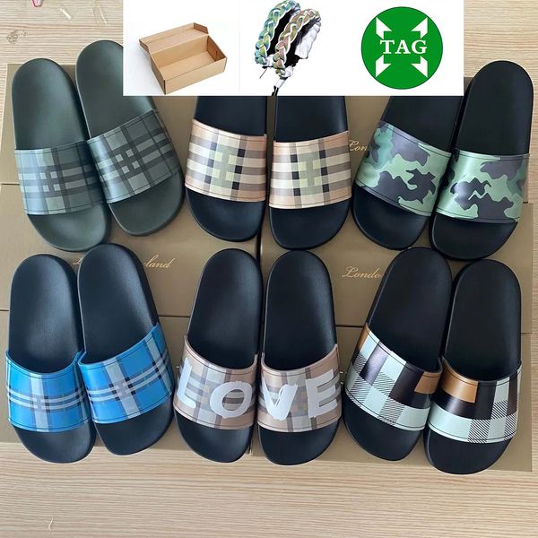 

wholesale men brand fashion womens slippers slides oran sandal slide beach l pantoufle beach sandals leather summer casual shoes, Black