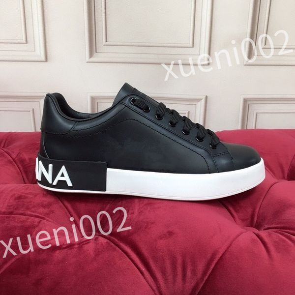 

designer sneakers men and women casual shoes fashion genuine leather flat sports skate shoes, Black