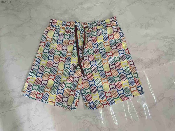 

2021 mens shorts designer for men swim short quick drying printing swimwear 21ss summer board beach pants casual man shorts asian size m-5xl, White;black