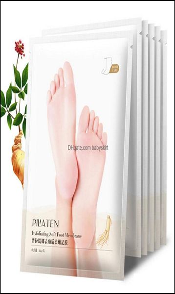

1pair pilaten exfoliating treatment foot mask socks for pedicure baby peel feet masks skin care cosmetics peeling9209961