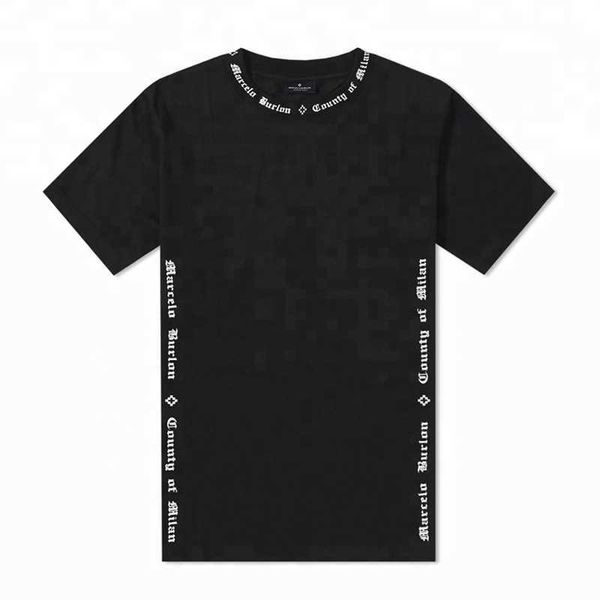 

black cotton men's spandex t shirt o neck side screen printing t shirt men graphic t shirts ev, White;black