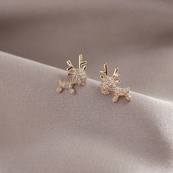 

Stud Earrings For Women Cute Golden Animal Ear Studs Fashion Earring Jewelry Accessories New