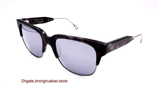 

factory wholesale dita sunglasses online shop traveller 19014-c-gry-slv-55-af matte gray tortoiseshellantique silver with gift box, White;black