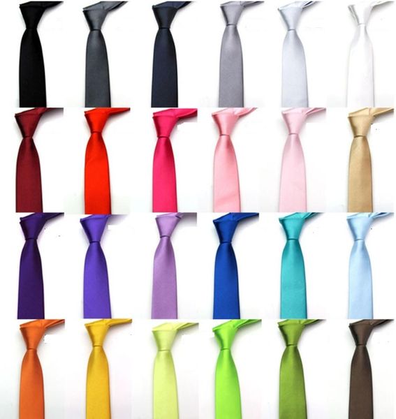 

fashion 32 colors silk ties for men solid celebrity pajaritas gravata slim mens neck skinny tie 5cm3971412, Blue;purple