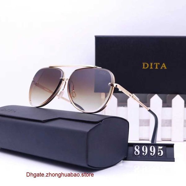 

new dita men's and women's sunglasses 9169 casual uv400 sunscreen, White;black