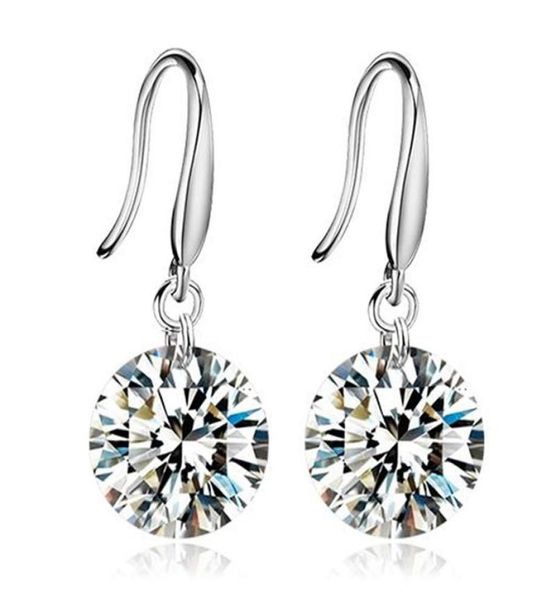 

dangle earrings 925 sterling silver wedding earrings women with stones earings fashion charm jewelry stud earrings sparkling glamo6785034