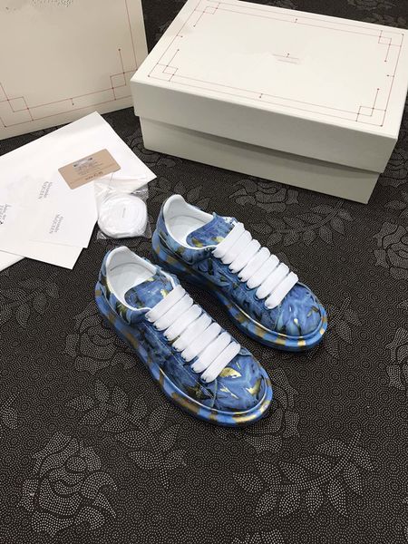 

new luxury casual shoes vintage luxury leather thick sole matching color comfortable sneakers 0602, Black