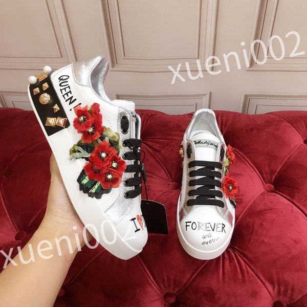 

2023 luxury designer men causal shoes fashion woman leather lace up platform sole sneakers white black mens womens