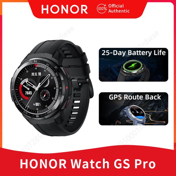 

honor smart watch gs pro men's sports bracelet accessory with 1.39-inch gps bluetooth screen called spo2 5atm heart rate monitor