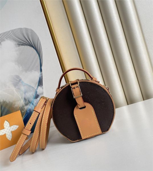

5a designers louiseitys viutonity classic old flower petite chapeau boite round pie bag women's shoulder bag crossbody bag